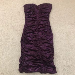 Juniors plum glitter dress size small